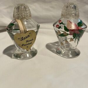 “Losa” hand painted vintage salt and pepper shakers
